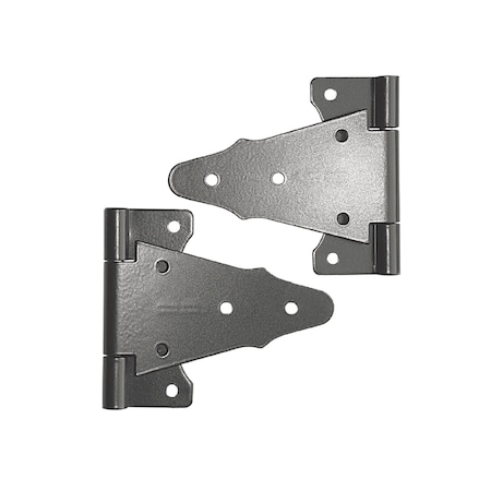 Nuvo Iron Bulk - BlackGalvanized Steel 6-in Tee Hinges, 24PK TH6BLK-B-MP24